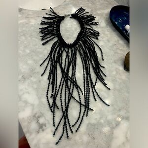 Black Jewel Anthropologie statement necklace